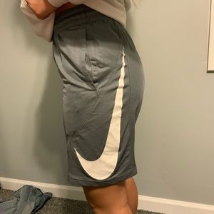 Grey Nike Basketball Shorts